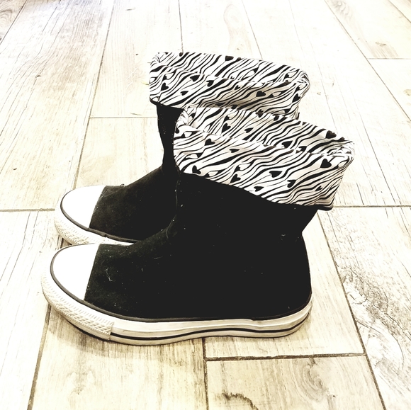 Chuck Taylor converse black casual booties sz 8 - Picture 2 of 8